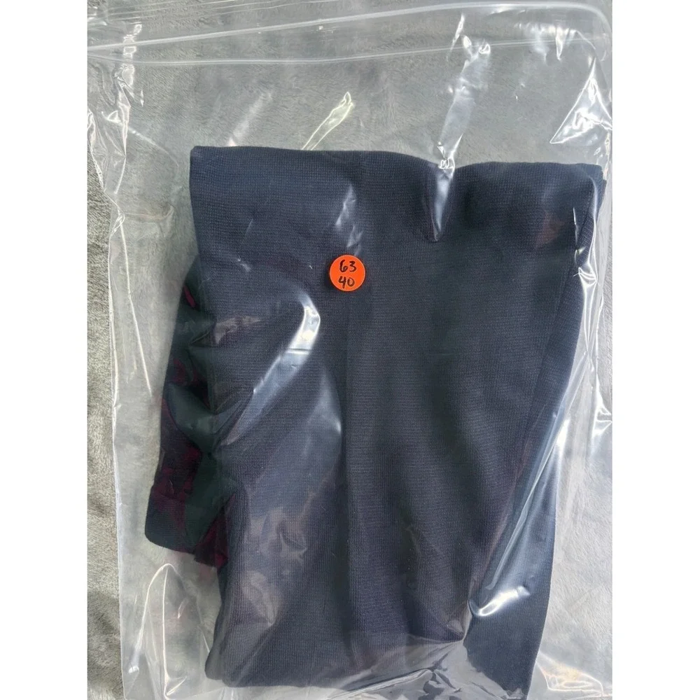 Tory Burch Navy Blue Knit Straight Leg Dress Pants Womens Size 0